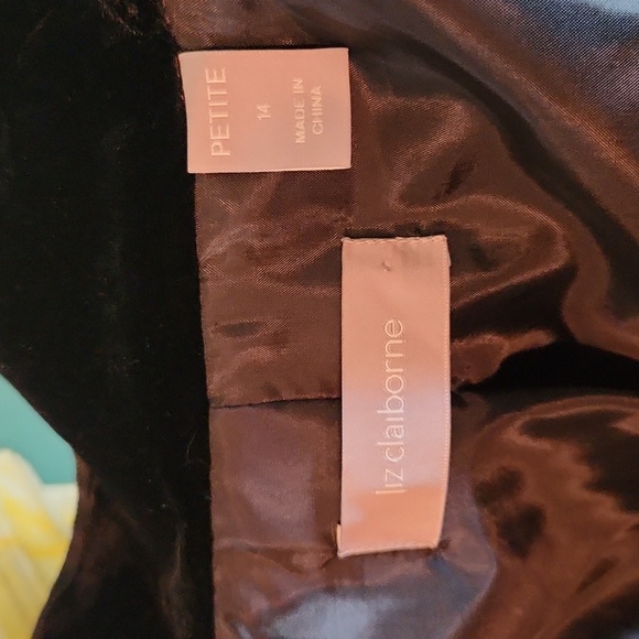 Liz Claiborne black velvet jacket - Picture 10 of 11